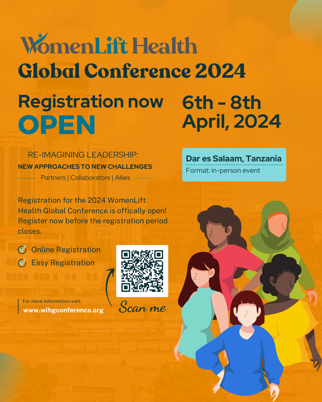 WomenLift Health Global Conference 2024 Registration Banner