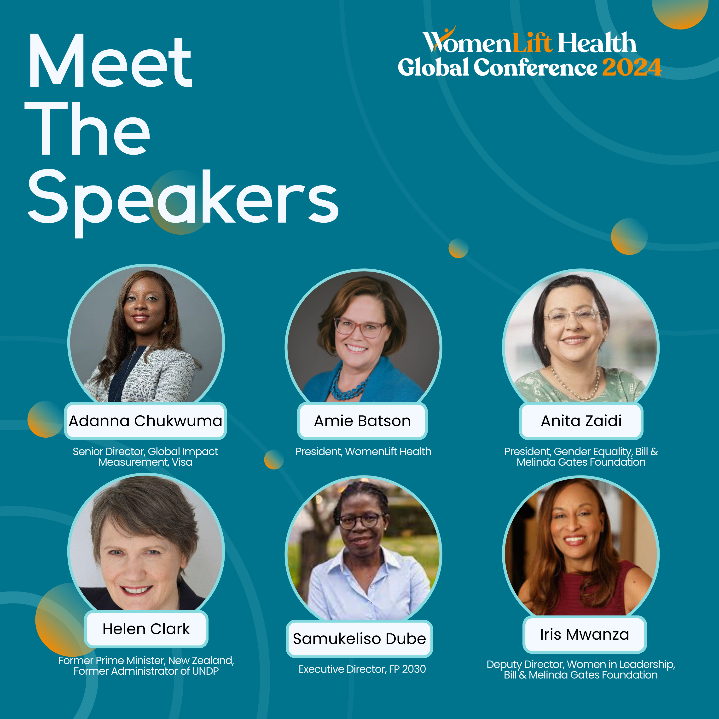 Meet the Speakers of the WomenLift Health Global Conference 2024